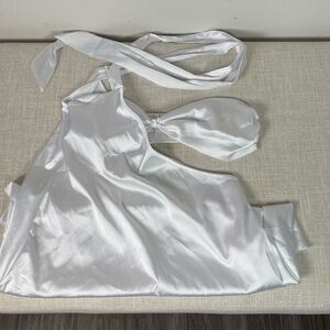 Bandeau Dress In white